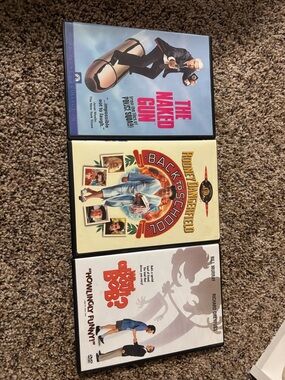 Lot of 3 Comedy DVDs - The Naked Gun, Back to School, What About Bob?